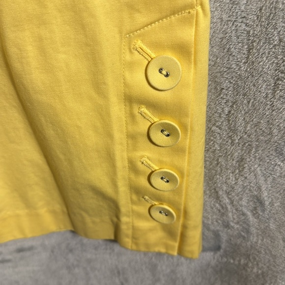 Venezia capri pants size 16 W Yellow Cotton Blend Pants vibrant summer - Picture 2 of 11
